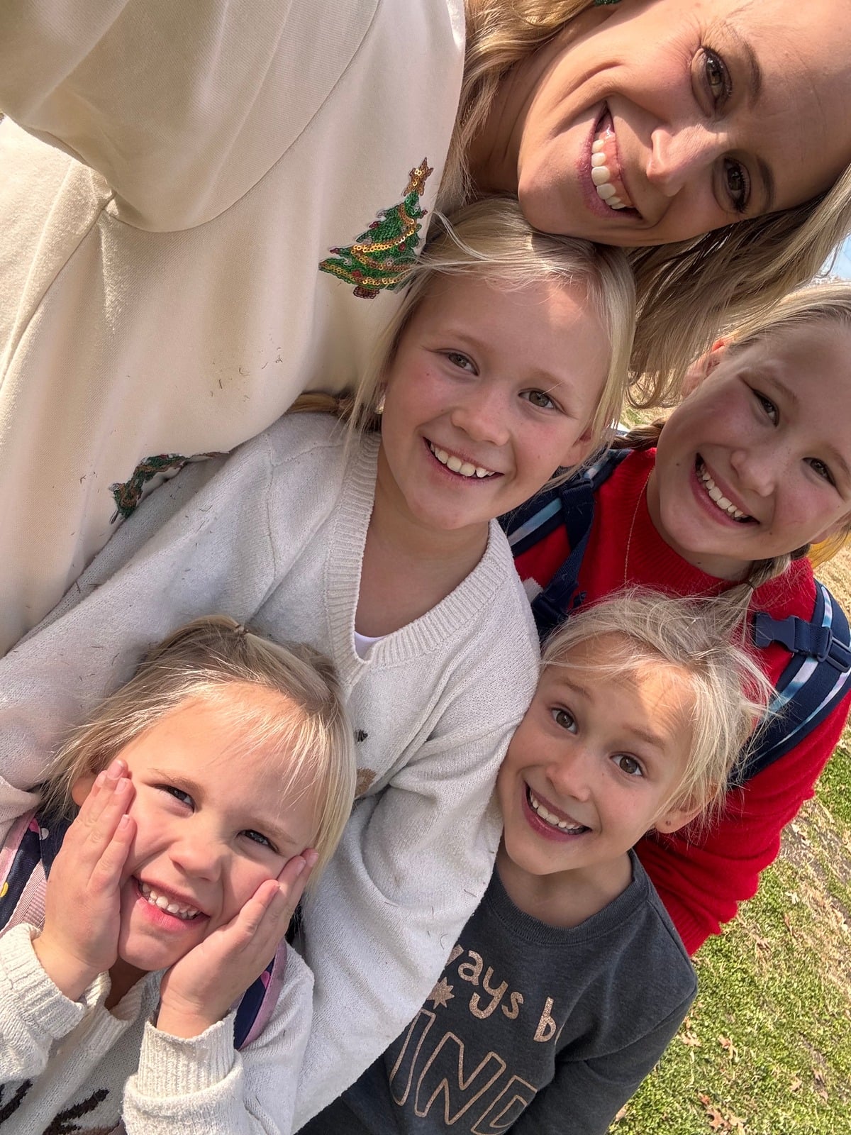 Ruth with her four daughters